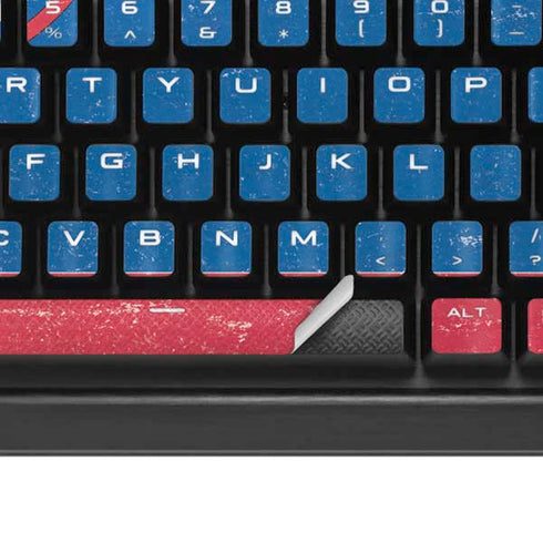 Slovenia Flag Distressed K95 RGB PLATINUM Mechanical Gaming Keyboard Skin